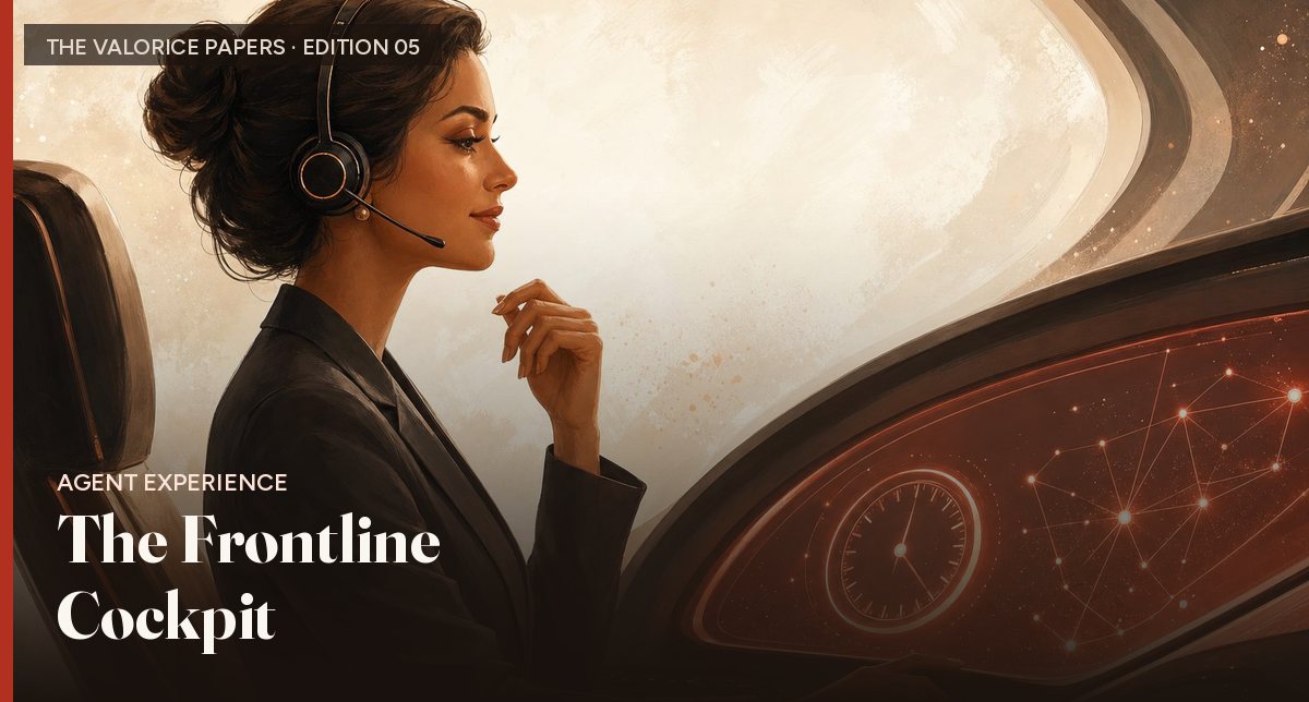 The Frontline Cockpit. — THE VALORICE PAPERS · EDITION 05 · 2026 cover